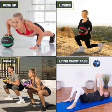 ProsourceFit Medicine Ball for Full Body & Core Workouts
