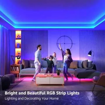 Lepro 32.8ft RGB LED Strips with Remote and Power Supply