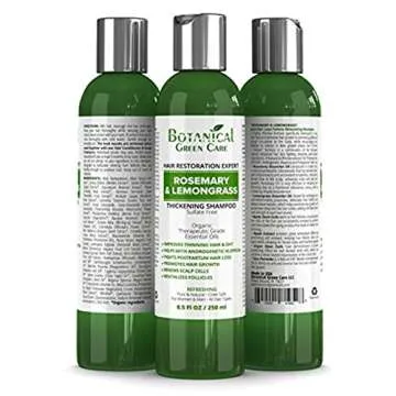 Rosemary & Lemongrass Anti-Hair Loss Shampoo - Promotes Hair Growth and Thickening for Women & Men, ...