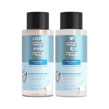 Volume and Bounty Shampoo and Conditioner Set - Eco-Friendly Hair Care