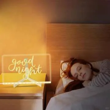 Colorful 12 Colors LED Dry-Erase Note Board - Acrylic Message Board with Stand, USB Power, Rewritable, Night Light, for Home & Business Ultra-Thin Tracing Writing Light Board