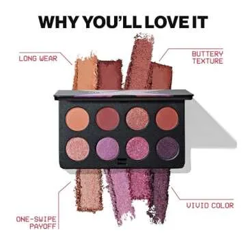 Smashbox Always On Mood Board Eye Shadow Palette | High Pigment + Shimmer, 0.24 Ounce, Bougie Vibes