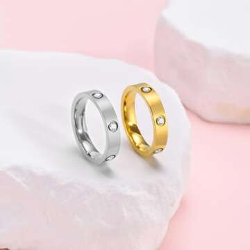 Stylish MPRAINBOW Gold Rings for Women – Perfect Gift Ideas