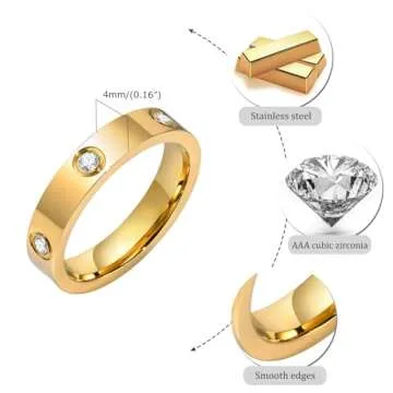 Stylish MPRAINBOW Gold Rings for Women – Perfect Gift Ideas