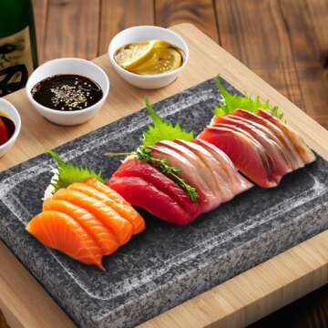 Artestia Cooking Stones for Steak, Indoor Grill Sizzling Hot Stone Set, Steak Stones Hot Stone Cooki...