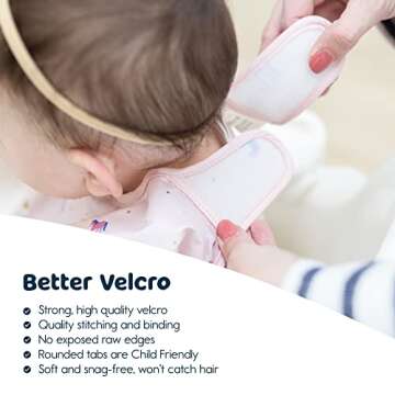 Tiny Twinkle Mess Proof Baby Bib, Cute Full Sleeve Bib Outfit, Waterproof Bibs for Toddlers, Machine Washable, Tug Proof, Baby Smock for Eating, Long Sleeved (Unicorn Confetti, Small 6-24 Months)