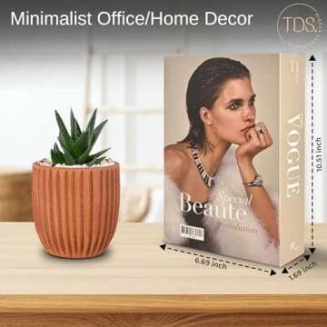 Decorative Book for Home Decor, Celebrating Graduations, Fake Books, Minimalist Decor, Coffee Table Decor Books, Designer Book, Aesthetic Shelves, Hidden Storage Hardcover Faux Book, Set of 3 (Light)