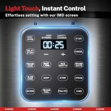 CARORI 9-in-1 Electric Pressure Cooker: Smart Cooking Made Easy