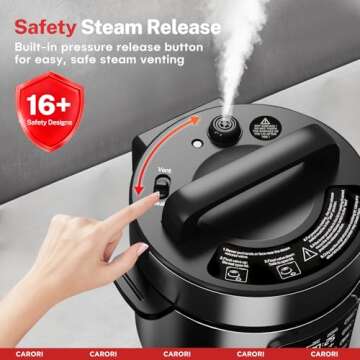 CARORI 9-in-1 Electric Pressure Cooker: Smart Cooking Made Easy