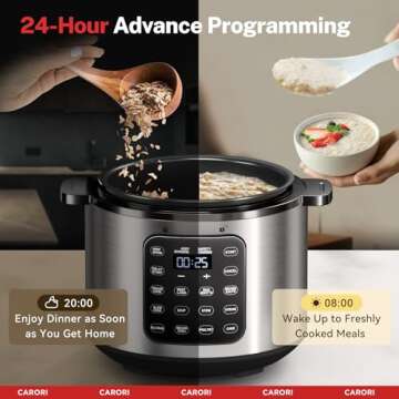 CARORI 9-in-1 Electric Pressure Cooker: Smart Cooking Made Easy