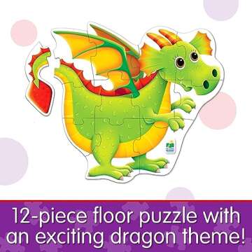 The Learning Journey - My First Big Floor Puzzle - Dragon - Dragon Puzzle for Kids - Toddler Games &...