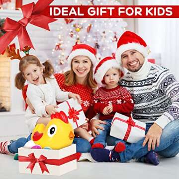 ACOUCB Egg Matching Toy for Toddlers with 8 Eggs & 2 Chicks, Shape Sorting Toy Color Matching Game, Fine Motor Skills Sensory Toys, Chicken Easter Gift for 3 4 5 6 Girls Boys Baby