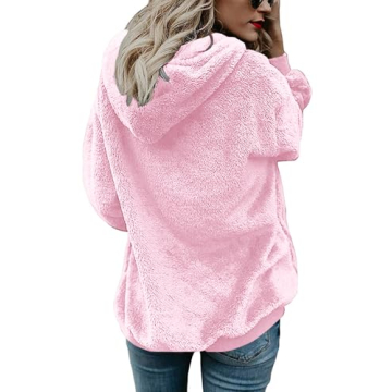 Yanekop Women's Cozy Fleece Pullover Hoodie with Pockets