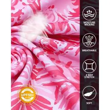 WOWENY Womens Tennis Dress Polo Buttons Golf Dresses with Built in Shorts and Pockets Ruffle Sleeveless Athletic Workout Dress (Pink Flower, L)