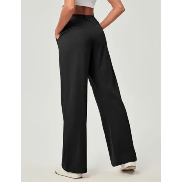 Ewedoos Stretchy Wide Leg Pants for Women - Chic Comfort