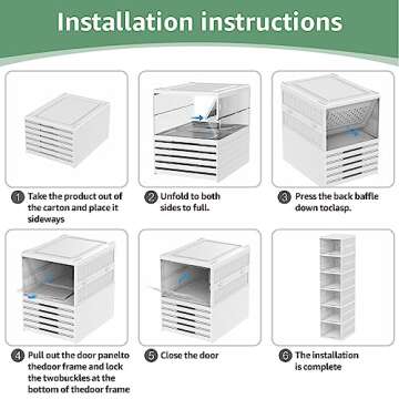 Harmon Wandyer Shoe Storage Organizer - Space Saving Boxes