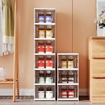 Harmon Wandyer Shoe Storage Organizer - Space Saving Boxes