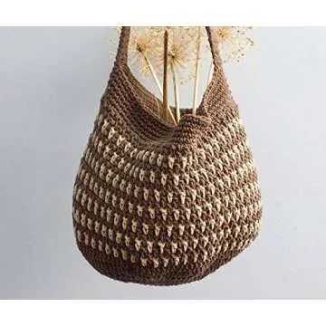 Eco-Friendly Brown Cotton Market Tote Bag for Shopping