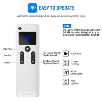 NEEWER X12 Aluminum Teleprompter with RT-110 Remote Control (Connected via Bluetooth on NEEWER Telep...