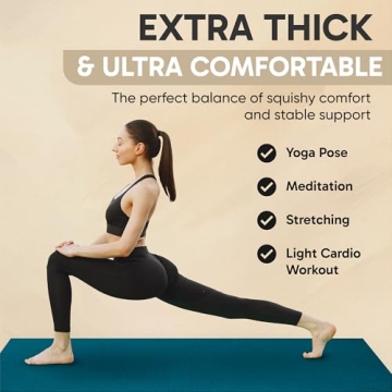 Gorilla Mats Premium Extra Large Yoga Mat Non-Slip Comfort