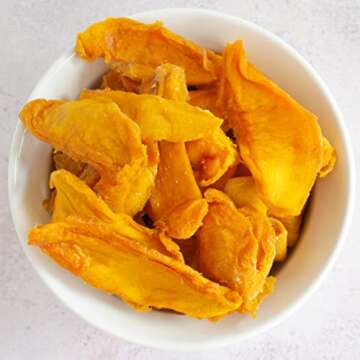 Just About Foods Organic Dried Mangoes Pack of 2 - 1 lb