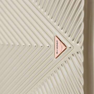 kensie Women's Dawn Hardside Spinner Luggage, Pale Gold, 3-Piece Set (20/24/28)