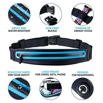 Filoto Running Belt – Adjustable, Reflective, and Hands-Free
