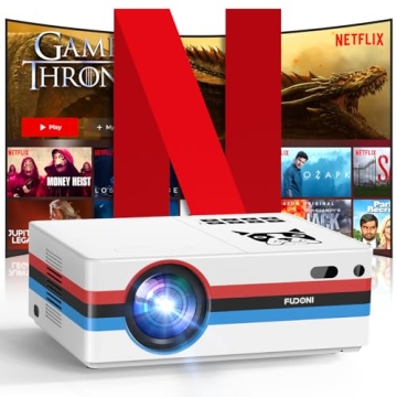 4K Projector with Netflix, Dolby Audio, WiFi & Bluetooth