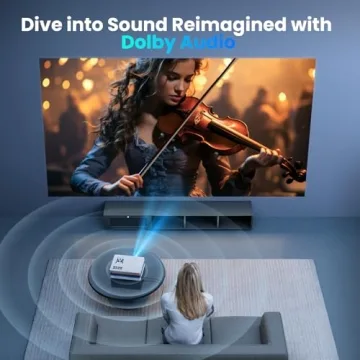 4K Projector with Netflix, Dolby Audio, WiFi & Bluetooth