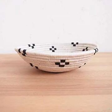 Small African Basket - Handwoven Sisal & Sweetgrass Home Decor