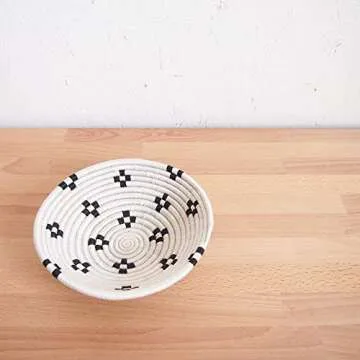 Small African Basket - Handwoven Sisal & Sweetgrass Home Decor