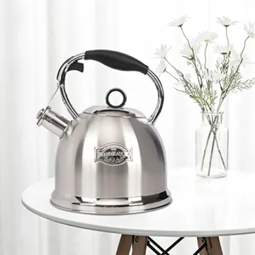 Stainless Steel Whistling Tea Kettle for Home & Kitchen
