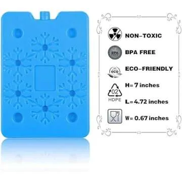 BLUE ELE Ice Packs - Reusable Lunch Box Chill Packs Set