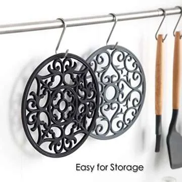 Colinda Heat Resistant Silicone Trivet Set for Hot Dishes