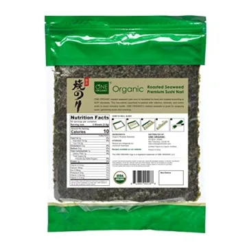 ONE ORGANIC Sushi Nori 50 Sheets Organic Seaweed