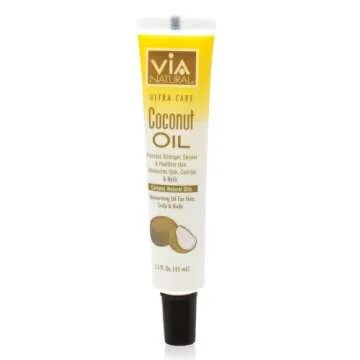 Via Natural Coconut Oil - 1.5 oz for All-in-One Skin and Hair Care