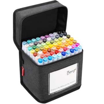 Bianyo 72 Colors Dual Tip Alcohol Markers Set