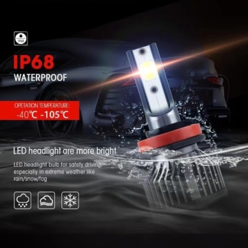 Wenicaca Silverado H11 Bulbs for Enhanced Road Safety