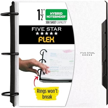 Durable Five Star Flex Refillable Notebook with Pockets