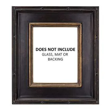 Museum Plein Aire Ornate Picture Frame - Premium 11x14 Antique Black W/Gold