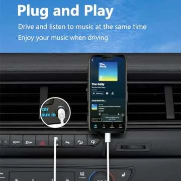 Seulliya USB C to 3.5mm Audio Aux Jack Cable, Aux Cord for iPhone 15, Type C to 3.5mm Headphone Car Stereo Cord Compatible with iPhone 16 Plus /15 Pro Max, Samsung Galaxy S23 S22 Note 20, Pixel 5 XL