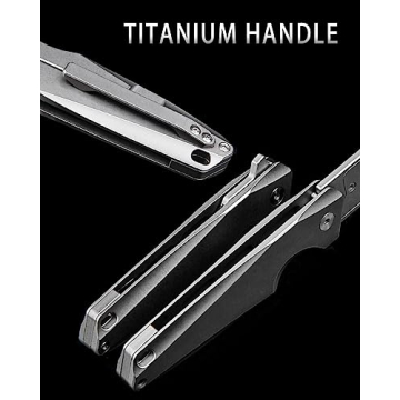 ainhue A373 Titanium Utility Knife with 10 Blades