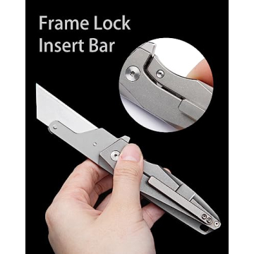 ainhue A373 Titanium Utility Knife with 10 Blades