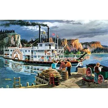 Riverboat 550 pc Jigsaw Puzzle by Ken Zylla - SUNSOUT INC