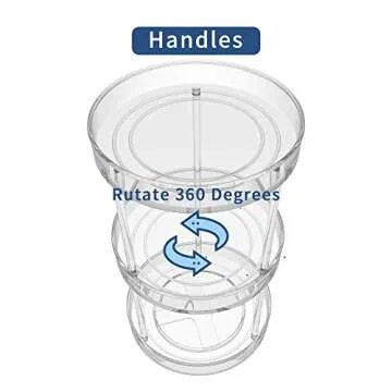 VAEHOLD 3 Tier Lazy Susan Spice Rack Organizer