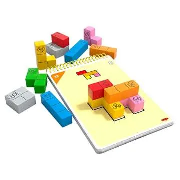 HABA Logic! Games: Happy Worms - Solo Brain Teaser Puzzling Game