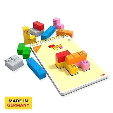 HABA Logic! Games: Happy Worms - Solo Brain Teaser Puzzling Game