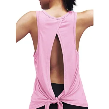 Mippo Women's Backless Workout Yoga Tops for Summer Comfort