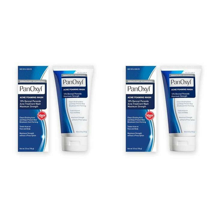 PanOxyl Acne Foaming Wash 10% Benzoyl Peroxide 2 Pack