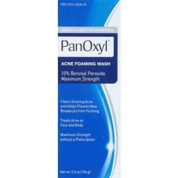 PanOxyl Acne Foaming Wash 10% Benzoyl Peroxide 2 Pack
